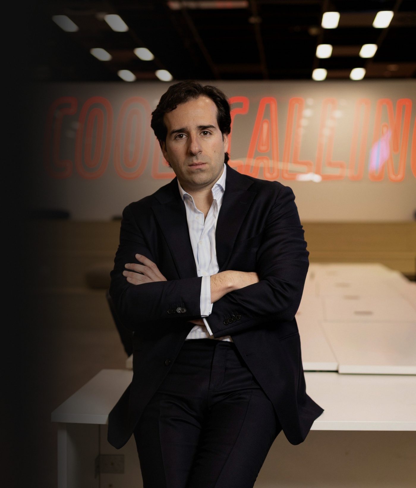 Fernando Hernández, fundador de GAS, en una oficina